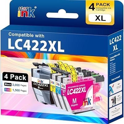 starink LC422XL Ink Cartridges 4-Pack for Brother MFC-J5740DW MFC-J6940DW