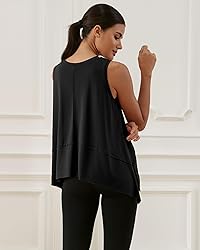 ODODOS Women's Sleeveless Crop Top Athletic Gym