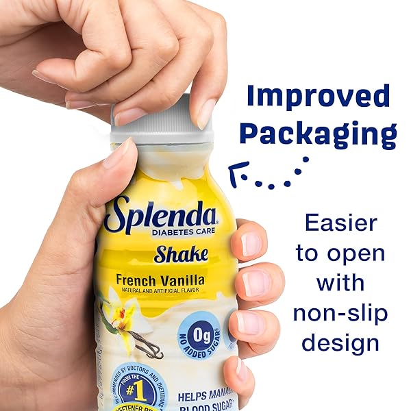 SPLENDA DIABETES CARE SHAKES – MEAL REPLACEMENT SHAKE, 8 FLUID OUNCES PER BOTTLE (FRENCH VANILLA, 6 PACK)