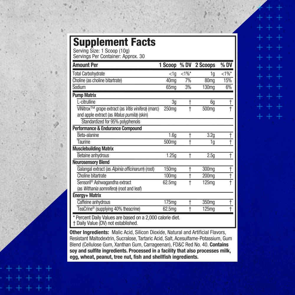 Muscletech Pre Workout Powder for Men/Women, Enhanced Energy Supplement