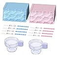 Easy@Home Ovulation & Pregnancy Test Strips Kit: 25 Ovulation Tests 10 Pregnancy Tests & 35 Large Urine Cups - Powered by Premom Ovulation APP | 25LH + 10HCG + 35 Urine Cups
