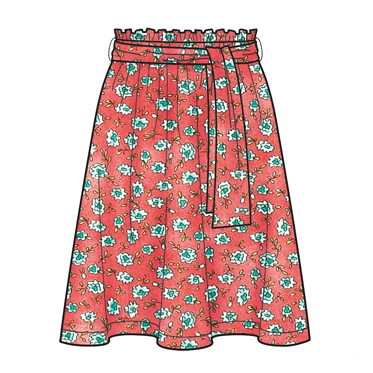 Simplicity US8605A Easy to Sew Women's Skirts and Loose Fitting Pants Sewing Patterns, Sizes 6-24