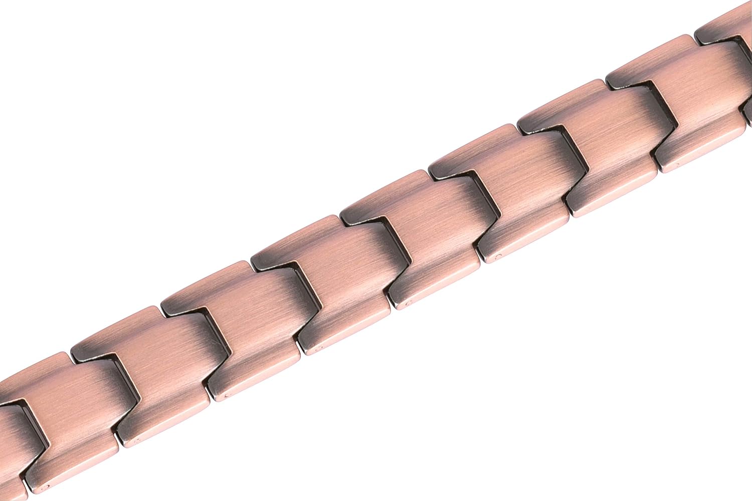 Elegant Mens Double Magnet Wide Copper Magnetic Therapy Bracelet Pain Relief for Arthritis and Carpal Tunnel: Health & Personal Care