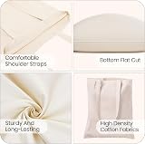 CENTRIX Natural Cotton Reusable Grocery Bag 15 x 16 5.5 oz Tote view 6