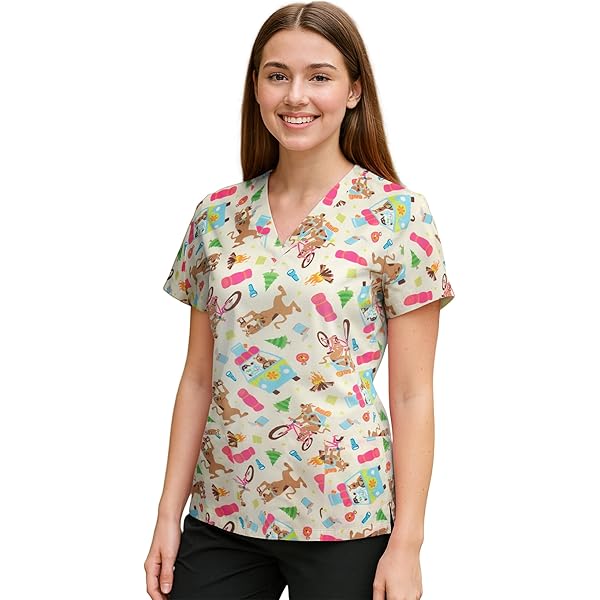 レディースウェア Coco Amazon.com: COCO BRANDS Garfield Women's All Over Print V