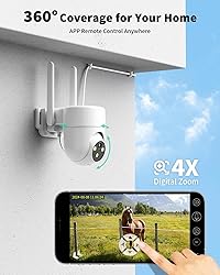 LIWAN 4G LTE Cellular Security Camera Wired, No