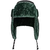 Concept One Unisex Adult National Lampoon's Christmas Vacation Cousin Eddie Faux Fur Trapper Cold Weather Hat, Green, One Siz