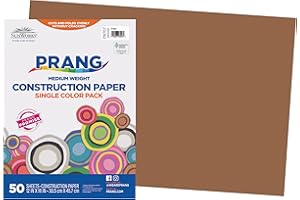 SunWorks Lot de 50 feuilles de papier de construction, 30,5 x 45,7 cm, marron