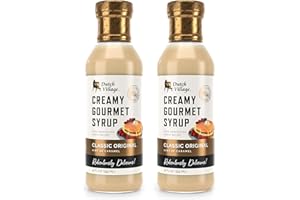 Creamy Gourmet Breakfast & Dessert Syrup | Organic Ingredients - Clean Label | No Preservatives, Artificial Flavors, or Corn Syrup | Gluten-Free | Dutch Village Classic Original 12 fl oz - 2 PK
