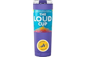 The LoudCup Blow Horn Tumbler, 2-in-1 Cheer & Sip Reusable Water Bottle with Built-In Horn for Sports Games, Tailgates & Part