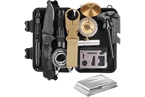 TRSCIND Gifts for Men Dad Husband Him, Survival Kit, Emergency Survival Gear and Equipment 14 in 1, Anniversary Birthday Gifts for Him Boyfriend, Hunting Fishing Camping Accessories, Cool Gadget