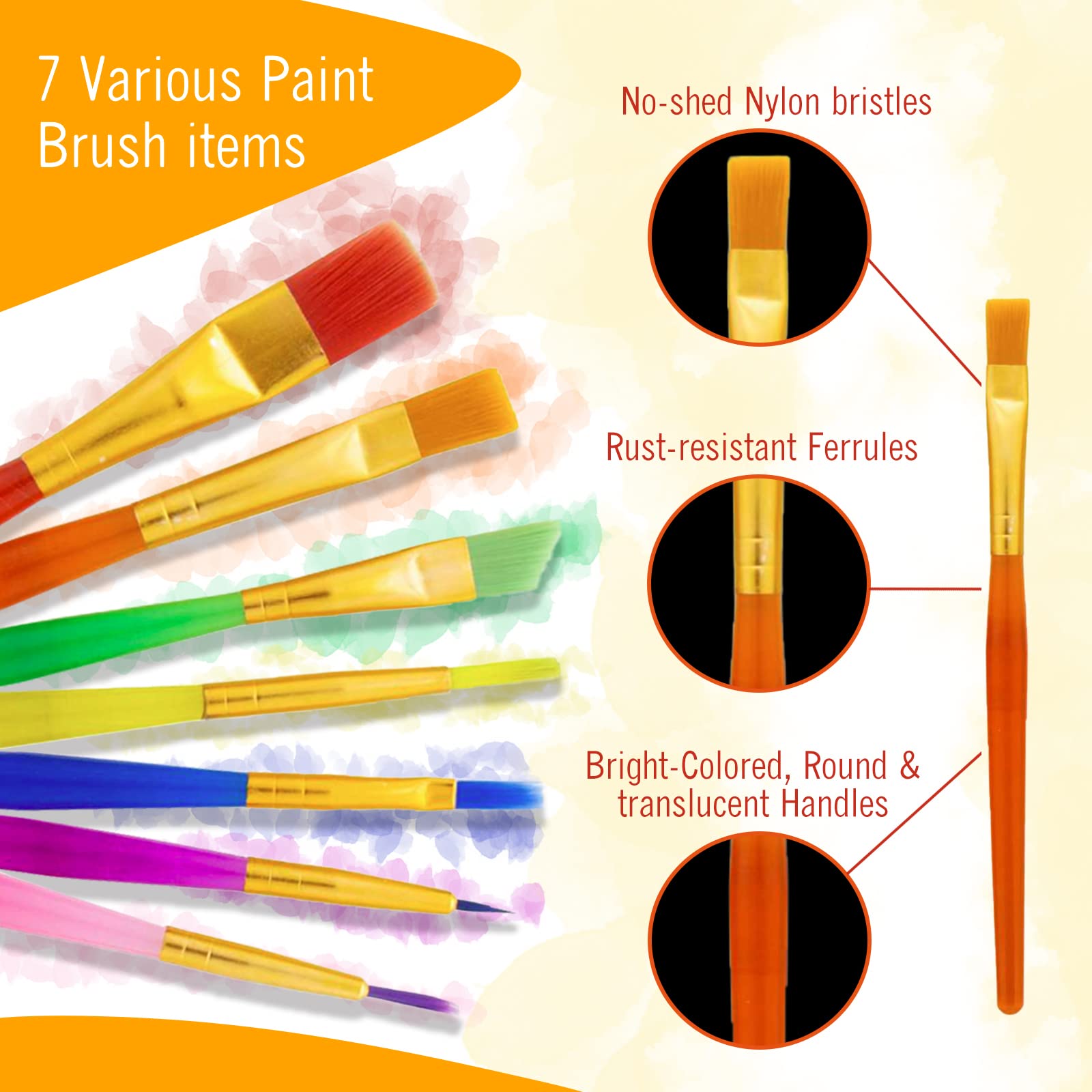Watercolor Paint Set – 24 Watercolor Paint, 50 Sheets Water Color Paper Pad, 7 PaintBrushes for Kids – Complete Water Color Painting Kids Supplies Set