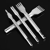 Cikonielf Leather Prong Chisel Set Stainless Steel 1 2 4 6 Prong Hole Punch view 5