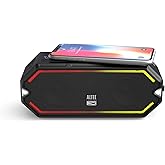 Altec Lansing - HydraBlast Wireless Portable Bluetooth Speaker, IP67 Waterproof for Parties, USB C Rechargeable Outdoor Speakers with Built in Phone Charger and LED Lights, 20 Hour Playtime