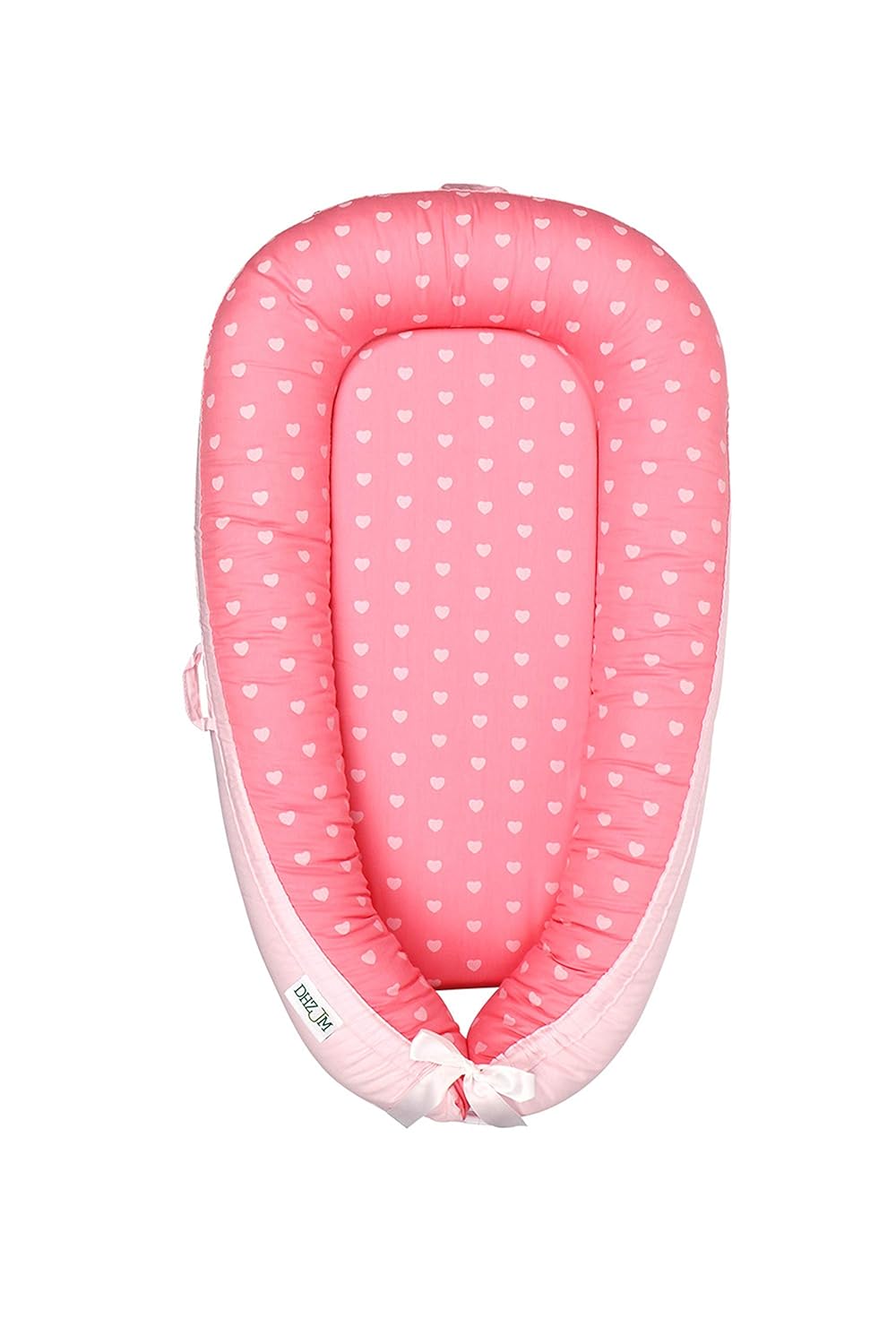 Baby Lounger Baby Nest Baby Bassinet for Bed Newborn Lounger Portable Cribs -100% Organic Cotton Baby Portable Crib Perfect for Travel with Extra Soft Cotton Pad Perfect for Co Sleeping (Pink) : Baby