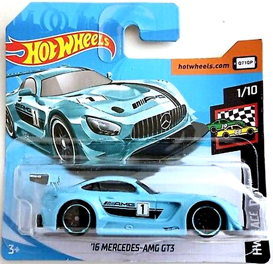 hot wheels 16 mercedes amg gt3 blue