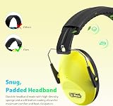 Dr.meter Kids Ear Defenders SNR 27.4dB Adjustable Headband Yellow view 4
