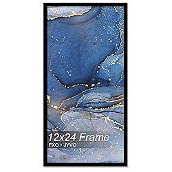 Fxojyvo 12x24 Picture Frame, Black Frame for 12 x