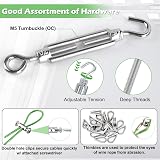 hannger Garden Wire Kit 53pcs PVC Coated Steel Cable Turnbuckles Climbing Plant view 4