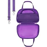 LTGEM Case Compatible with JBL Charge 6 /Charge 5 /Charge 4 Portable Speaker with Removable Strap, Purple