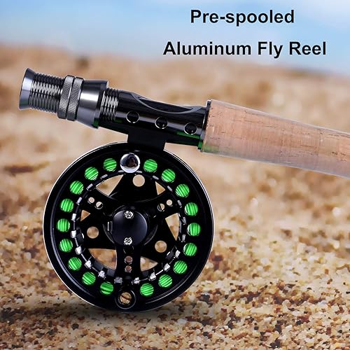 PLUSINNO Fly Fishing Rod and Reel Combo, Piece Lightweight Ultra