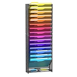 VEESUN Wall File Organizer, 16-Tier Mesh File