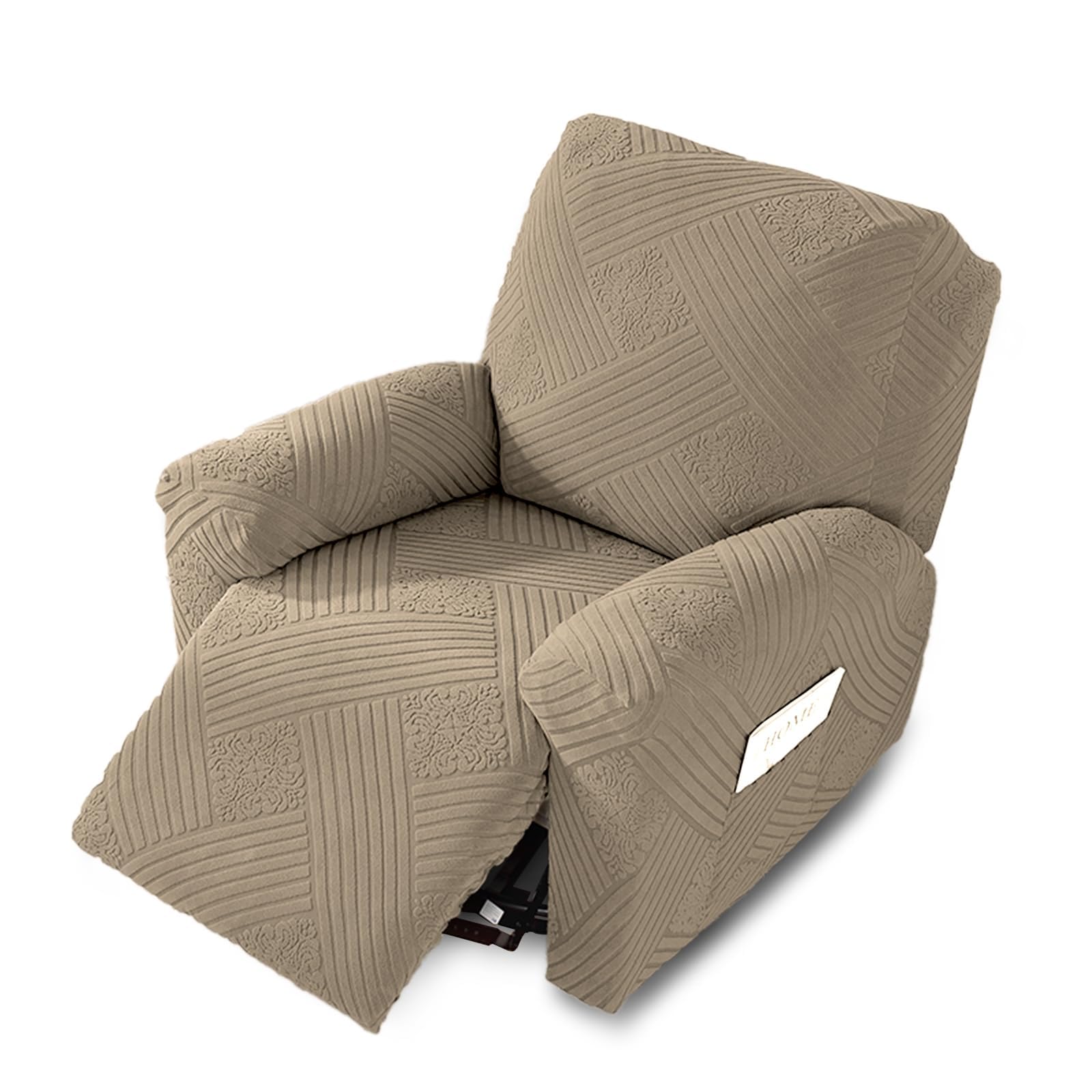 Photo 1 of NORTHERN BROTHERS Oversized Recliner Cover, Stretch Recliner Covers That Stay in Place, Washable Lazy Boy Recliner Chair Covers, Furniture Protector Recliner Slipcovers, XL Large, Khaki