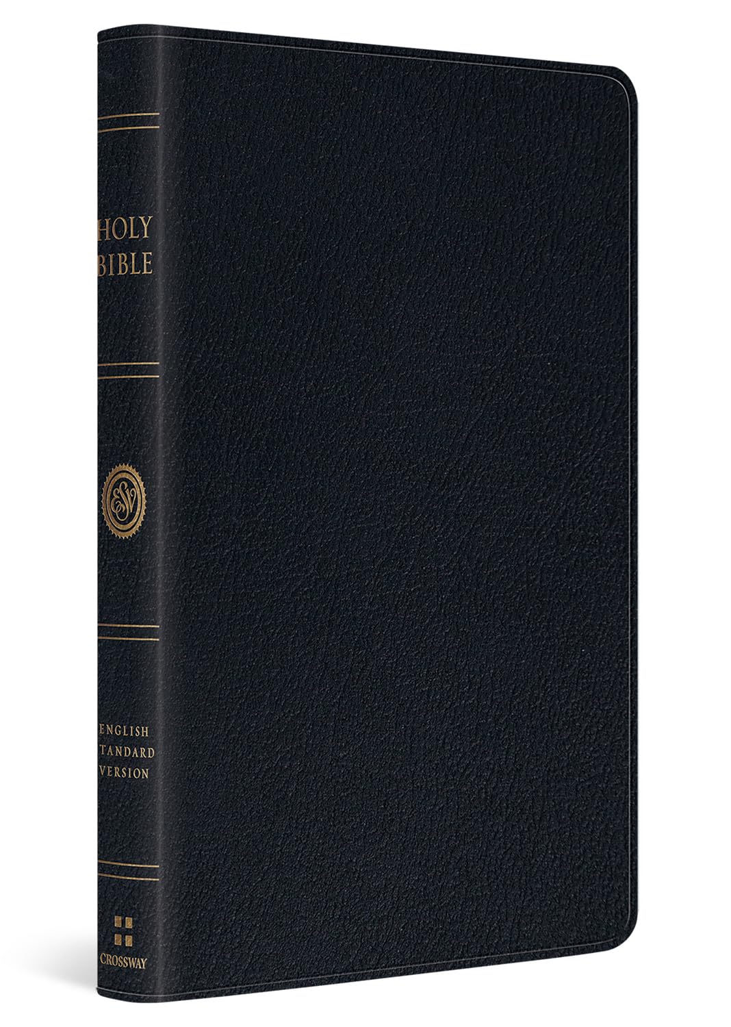 ESV Large Print Thinline Bible (Genuine Leather, Black): Holy Bible, English Standard Version Image