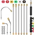 Gutter Cleaning Tools From the Ground, 10 Pack 9 FT Pressure Washer Extension Wand, Power Washer Lance With 6 Pressure Washer