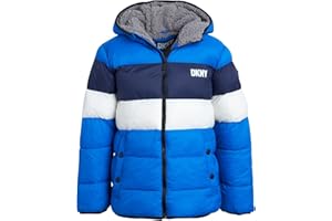 DKNY Boys' Winter Jacket - Heavyweight Sherpa Lined Bubble Puffer Coat with Convenient Pockets - Jacket for Boys (Size: 4-20)