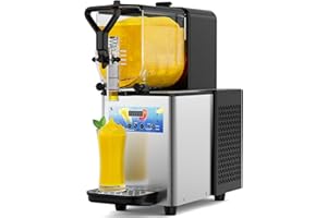 MIRFEE Commercial slushy machine, Frozen Drink Machine with Multiple Drink Modes, 3L/0.8Gal 110V Slushie Margarita Machine with Auto Cleaning, Margarita Slushy Maker for Home and Commercial Use