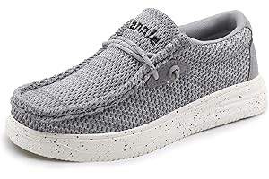 Ahannie Kids Boys Girls Loafers Slip On Casual Lightweight Walking Shoes(Toddler/Little Kid/Big Kid)