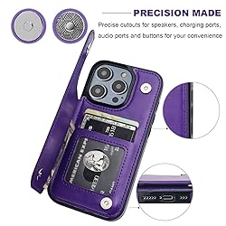 ONETOP Compatible with iPhone 14 Pro Wallet Case
