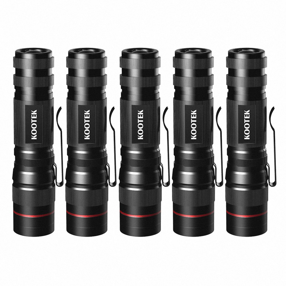 Kootek 5 Pack Super Mini Flashlights LED Waterproof Zoomable Bright Flashlight eBay