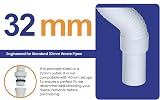 PlumbEZ 1 1/4"-32mm Flexible Waste Connector Anti-Slip Ring Compression Spigot view 5