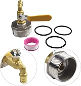 Drhomeam 2 Inch Drum Faucet with Gasket for 55 Gallon Oil Water Buckets view 3