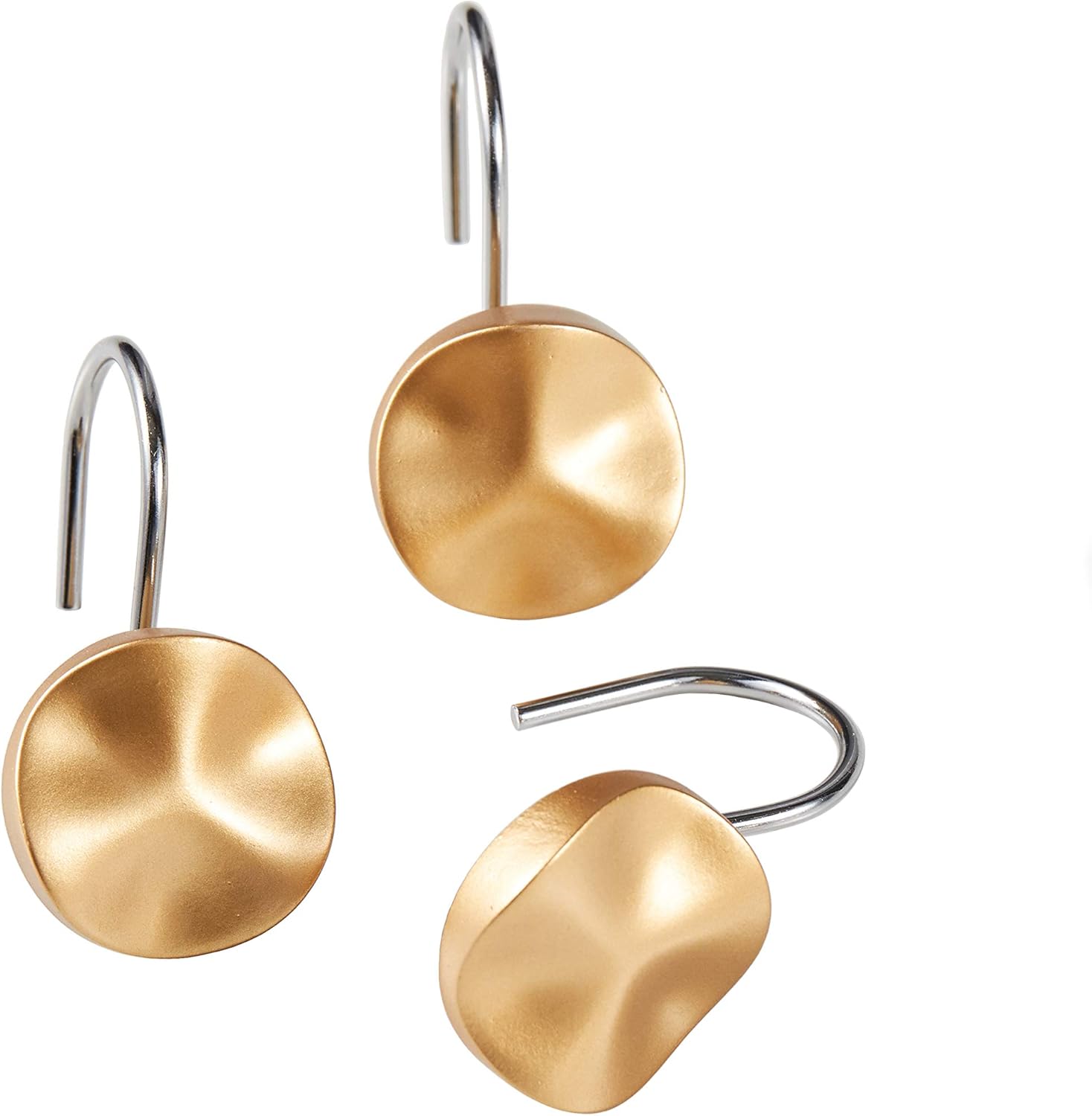 SKL Home by Saturday Knight Ltd. Sparkle Shower Curtain Hooks, Gold: Home & Kitchen
