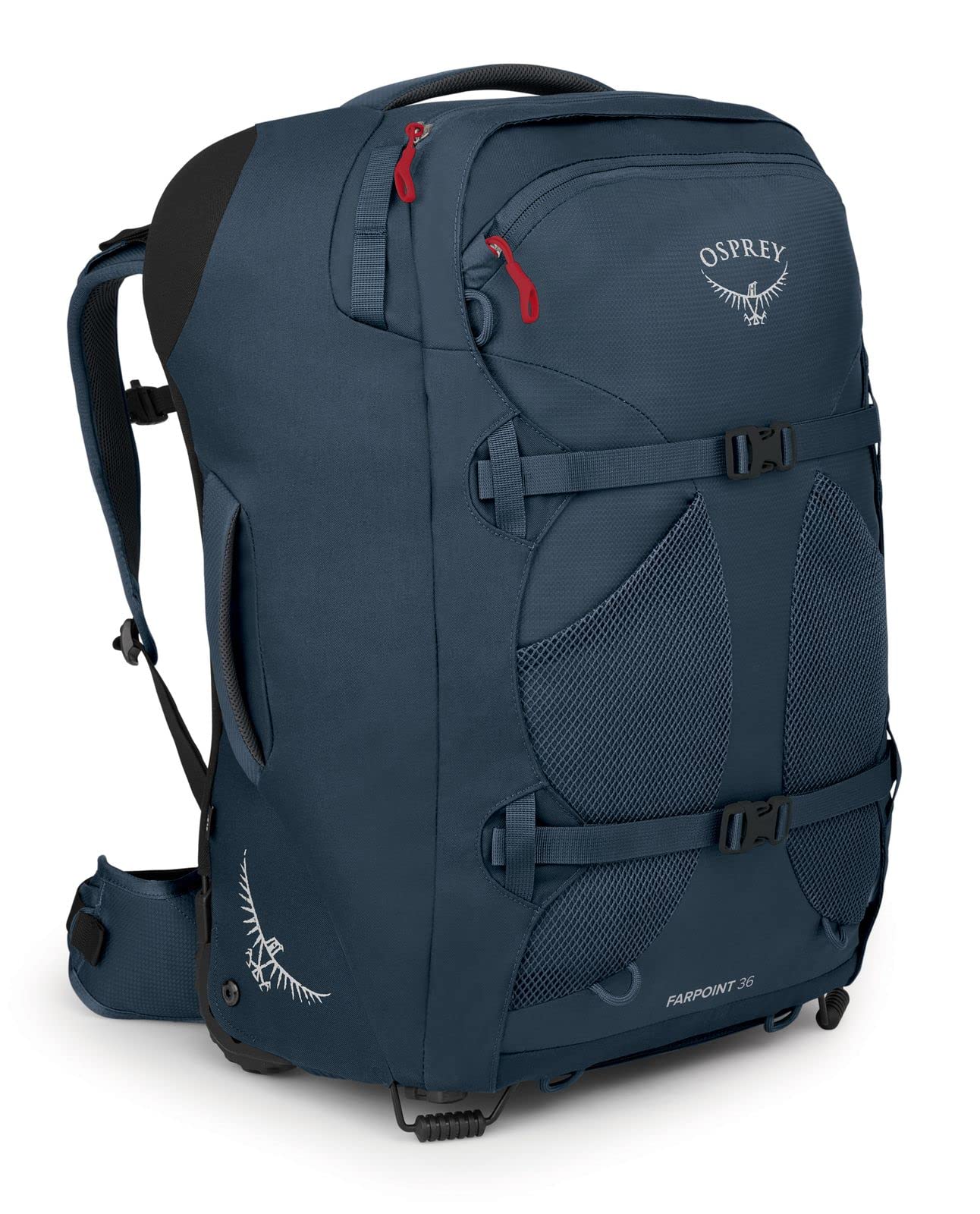 Photo 1 of (USED/FAIR) (36L) Osprey Farpoint Men's Wheeled Travel Pack 36L, Muted Space Blue