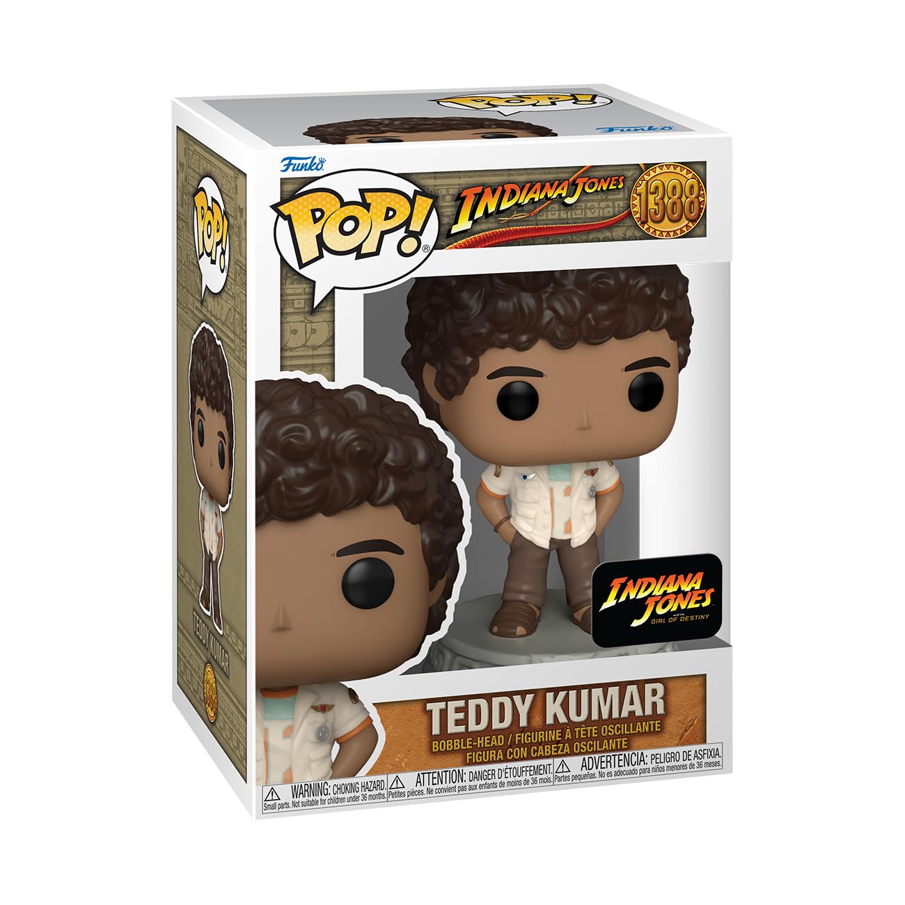 Funko Pop! Movies: Indiana Jones 5 - Teddy Kumar - Collectable Vinyl Figure - Gift Idea - Official Merchandise - Toys for Kids & Adults - Movies Fans - Model Figure for Collectors and Display