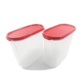 Tupperware Tupin Modular Mate Oval Plastic Container Set, 1.7 L -2 Pieces