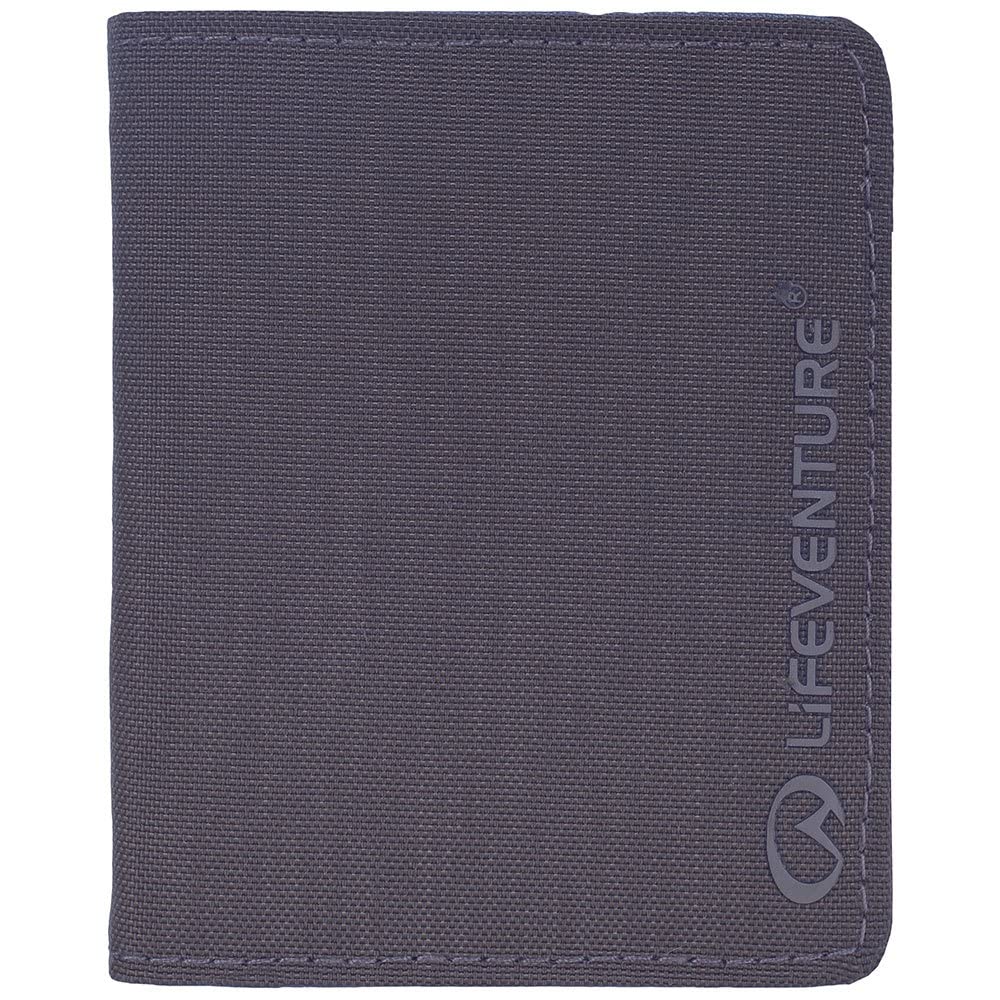 Lifeventure RFID Protected Trifold Wallet — Zip Trifold Wallet for Travel, Eco-Friendly, Recyclable Material (Navy Blue)