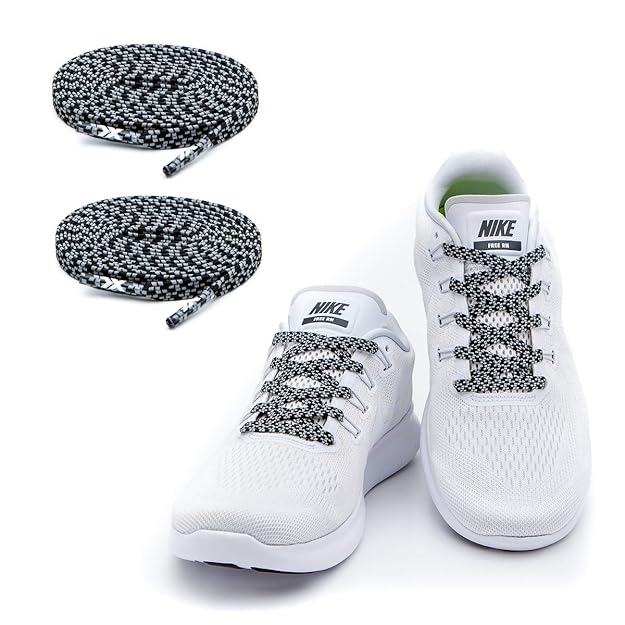 MAXXLACES Flache elastische Schnürsenkel mit einstellbarer Spannung in verschiedenen Farben Schuhbänder ohne Binden komfortab