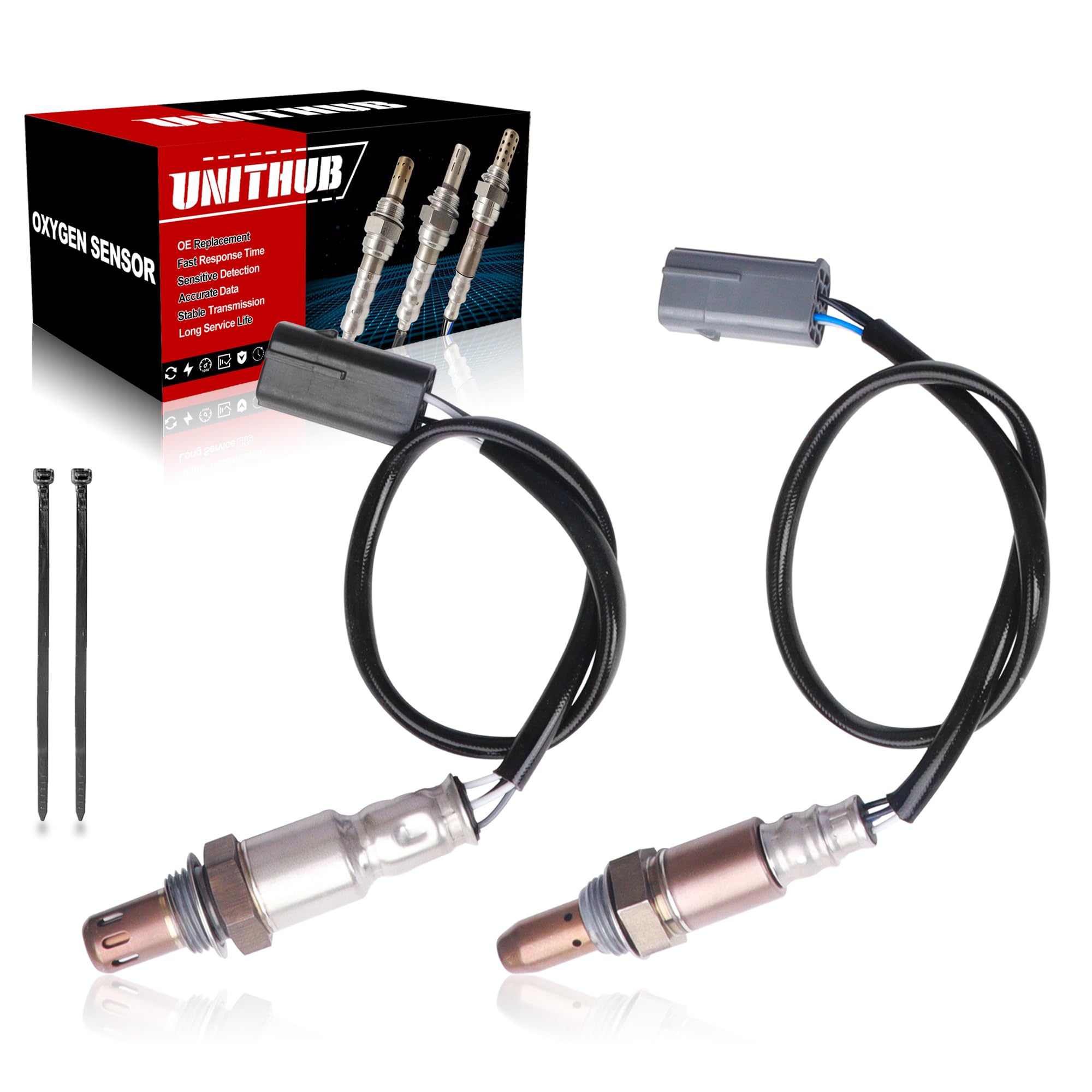 Photo 1 of UNITHUB Oxygen Sensor Upstream + Downstream 234-9036 2344190 Compatible for Nissan Altima Maxima 2010 2011 2012 2013 (Set of 2)