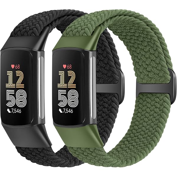 FINTIE Magnetisches Nylon-Armband Für Fitbit Charge 6/5 – Dehnbar & Wasserabweisend