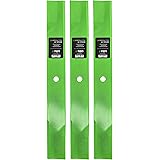 8TEN LawnRAZOR Low Lift Blade Set for Scag Ferris 61 inch Deck 48111 482879 1520842 Husqvarna 539101733 3 Pack