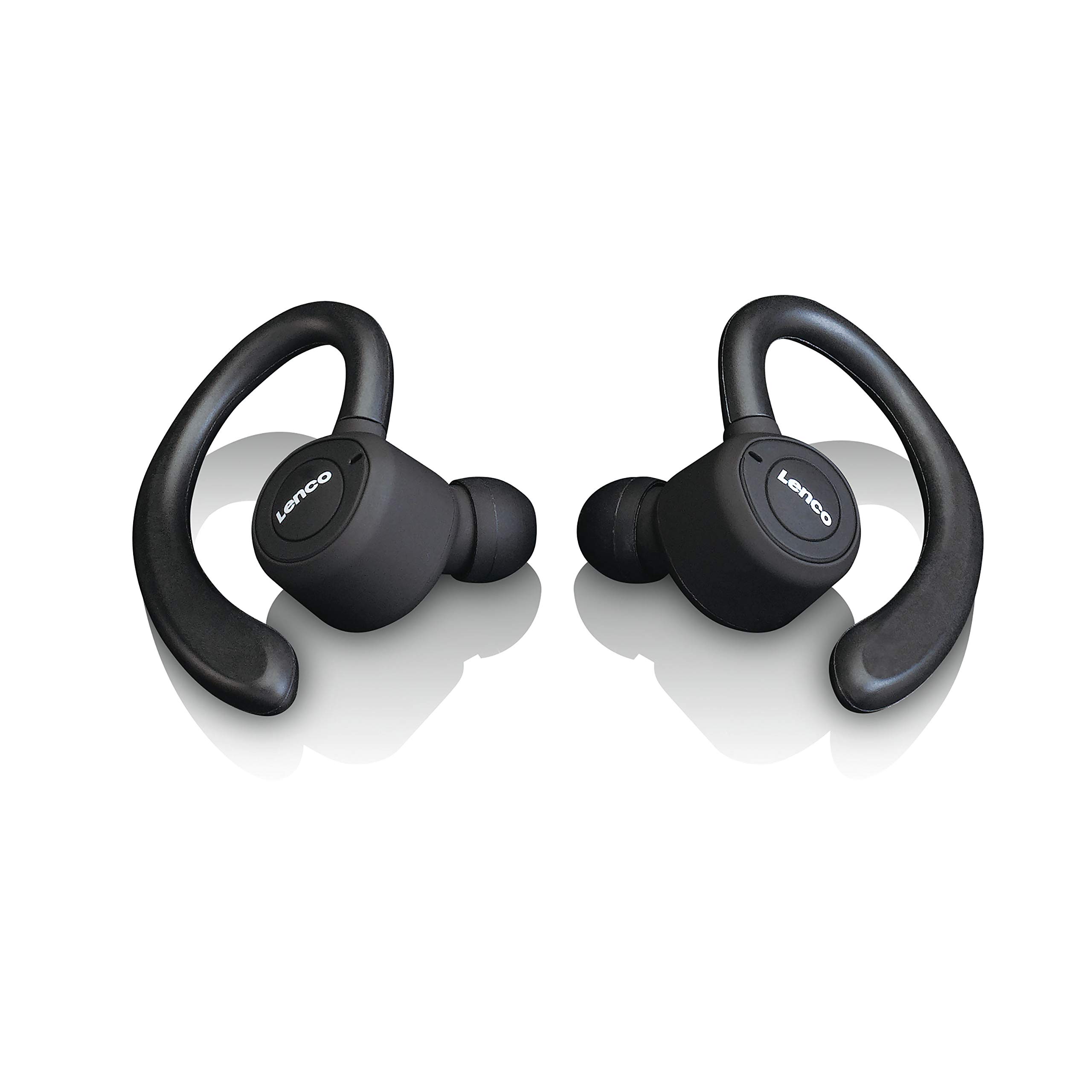 Lenco EPB-460 Bluetooth Headphones - True Wireless In-Ear Headphones with Charging Case 1800 mAh - 6 Hours Playtime - IPX5 Waterproof - Bluetooth V.5 - Sports Earphones