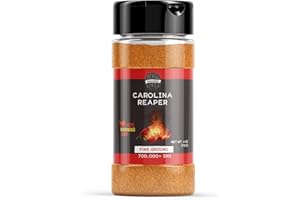 Birch & Meadow 4 oz of Carolina Reaper Chile Pepper Powder, Extremely Hot, Over 700,000 SHU