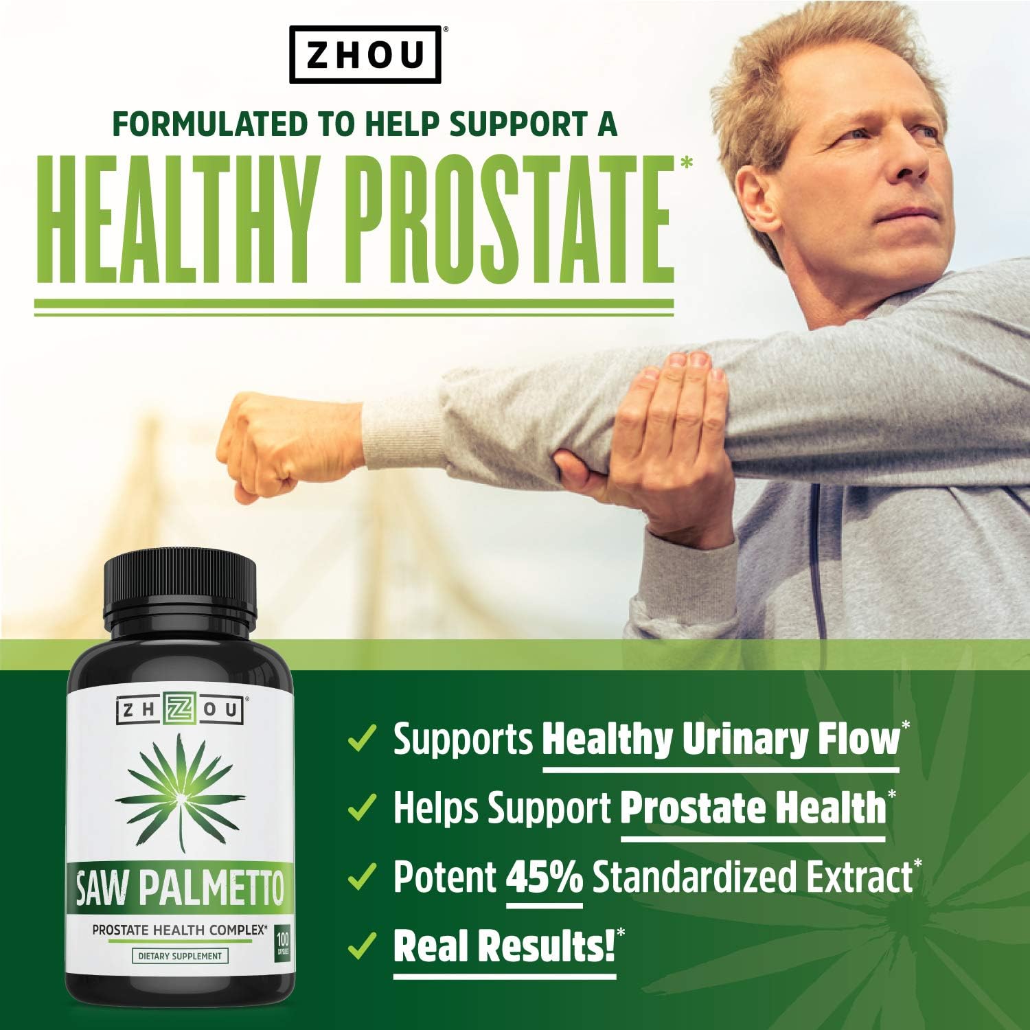 Saw Palmetto Supplement For Prostate Health - Extract & Berry Powder Complex - Healthy Urination Frequency & Flow Formula - May Help Block DHT - 500mg Capsules: Health & Personal Care