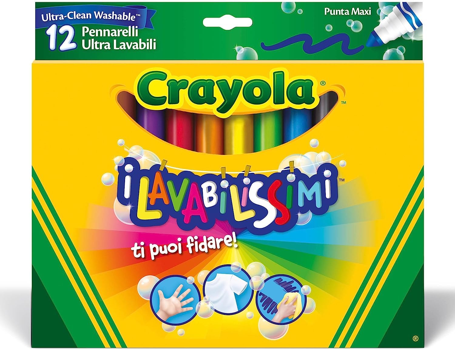 CRAYOLA - LAVABILISSIMI - 12 P