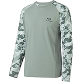 BASSDASH UPF 50 Fishing Tee for Men Camo Long Sleeve Shirt Quick Dry Sweatshirts